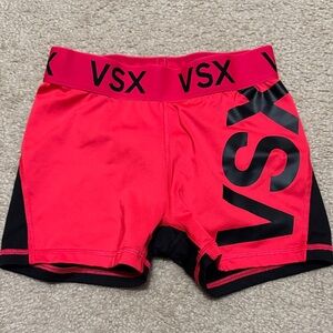 Victorias Secret VSX pink/red and Black Workout Shorts